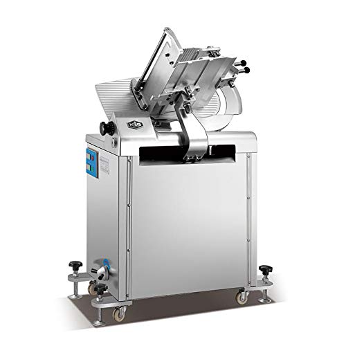 KWS MS-14A 2550W Floor Model 110V Commercial Automatic Electric Meat Slicer with Stainless Steel Blade, Frozen Meat, Food Slicer/Low Noises [ ETL