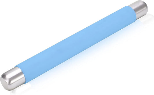 Rolling Pin Dough Roller for Baking with Thickened Non Stick Silicone Metal Handle Rolling Pin Stainless steel Fondant Roller