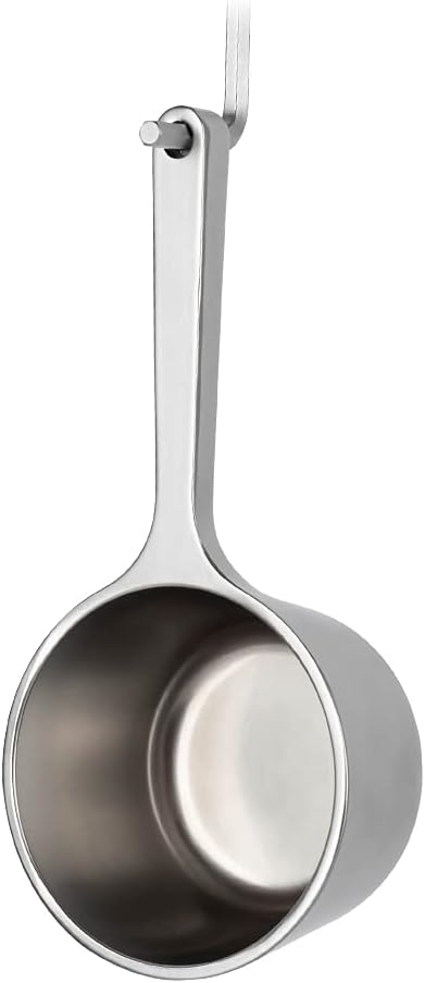watchget Coffee Scoop 1 Tablespoon Metal Measuring Spoon for Coffee Beans, Ground Coffee, Tea, Milk, Short Handle Measuring