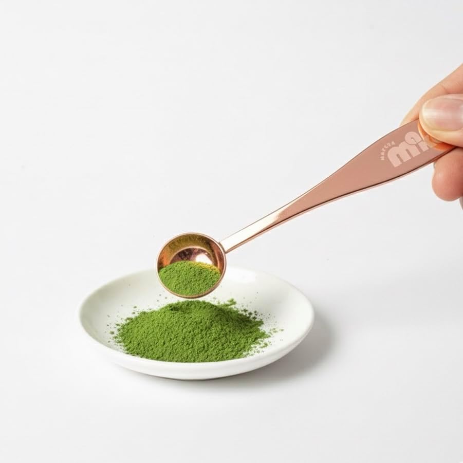 MATCHA MAKU- Stainless Steel 1 g Measuring Spoon for Matcha, Tea, Powder &amp; Liquids – 304 Food Grade Scoop for All Ingredients 4.6" Lenght