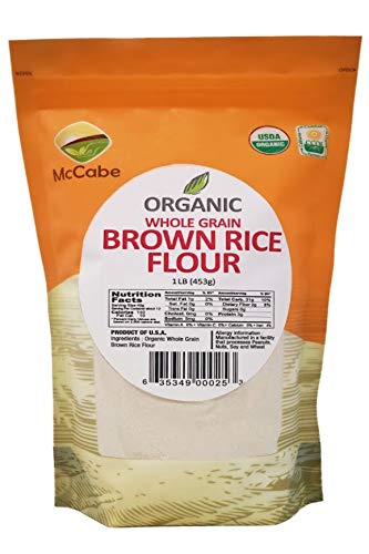 McCabe Organic Brown Rice Flour, 1lb (16 oz), USDA Certified Organic, Product of USA, CCOF Certified(California Certified