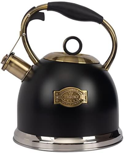 Tea Kettle -3.0 Quart Tea Kettles Stovetop Whistling Teapot Stainless Steel Tea Pots for Stove Top W