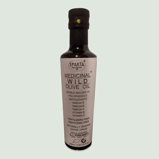 Sparta Limited Edition, Organic Extra Virgin Olive Oil, Wild Evoo-Oleocanthal 1979 mg/kg total phenols 3083mg/kg Cold
