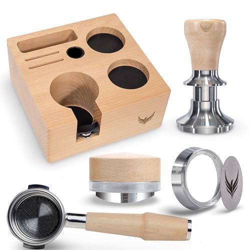 58mm Espresso Tool Set for Breville Dual Boiler & Oracle Jet Includes Naked Portafilter, Spring Tamper, Distributor, Tamping