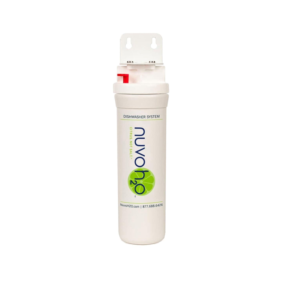 NuvoH2O CitraCharge Pro Spot-Free Dishwasher System – Citrus-Based Water Softener, Reduces Scale, Quick-Connect Install