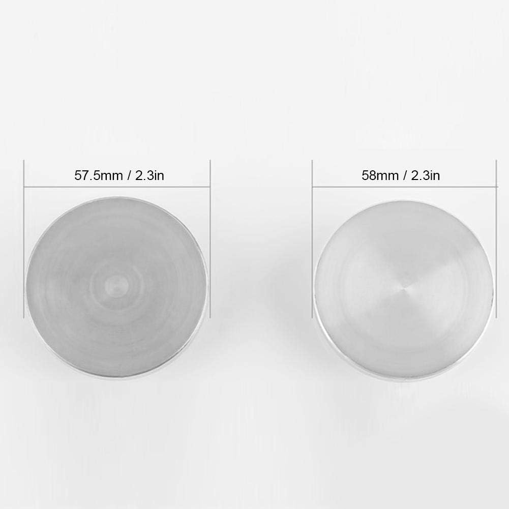 Coffee Tamper, Stainless Steel Manual Quantitative Coffee Tamper Powder Pressing Machine Espresso Tamper Coffee Bean Press with 2 Base