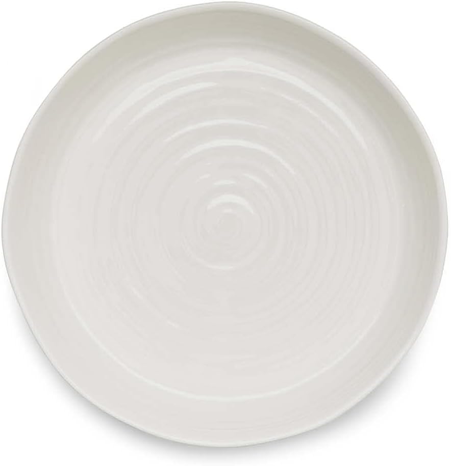 Portmeirion Sophie Conran 11" Round Roasting Dish, Porcelain Casserole Baking Dish, Dishwasher, Microwave, Freezer, Oven Safe