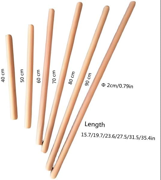 Thin Rolling Pin,3/4 Inch Diameter,Long 31.5 Inch (80 * 2cm) | turkish rolling pin,phyllo rolling pin,oklava,roller for baklava