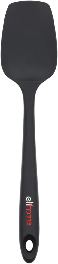 Elihome Mini Silicone Spoonula - Non-Stick Heat Resistant Silicone Scraper Spatula for Mixing, Serving, Scraping, Stirring,