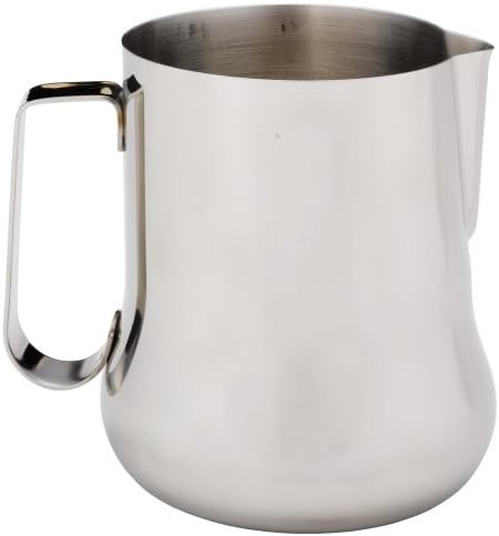 Rattleware 25oz Spouted Bell Milk Frothing Pitcher, Stainless Steel Cup