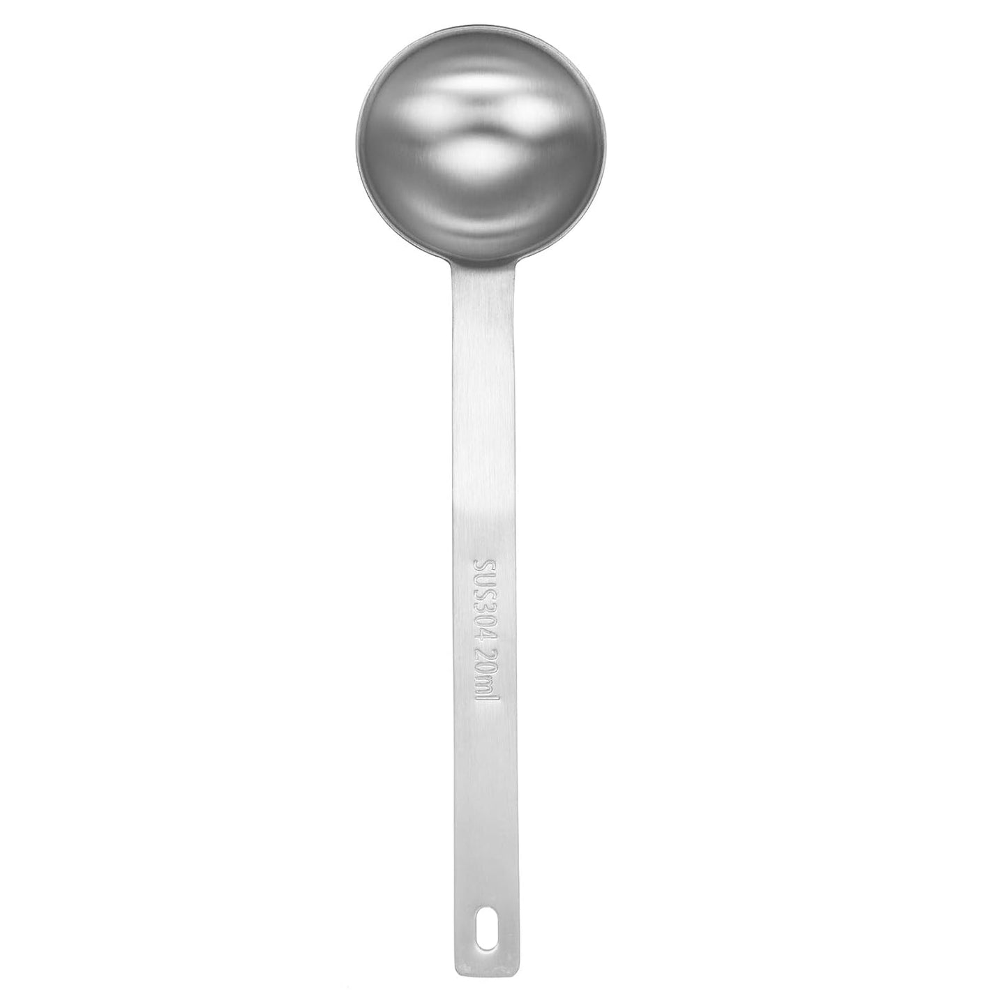 Harfington Single Measuring Spoon 4tsp (1-1/3tbsp, 20ml) Teaspoon/Tablespoon 304 Stainless Steel Single Tiny Square Bowl Measuring Spoon Long Handle