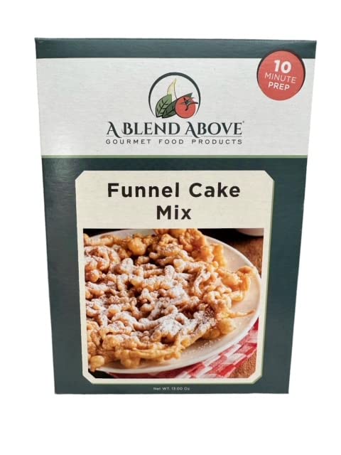 A Blend Above Funnel Cake Mix, Funnel Cake Fun: Classic Fairground Treat Mix, Makes 10 Funnel Cakes or 20 Fritters, Quick