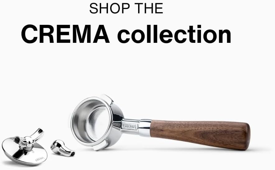 CREMA 54mm Bottomless Portafilter for Breville, Matte Black