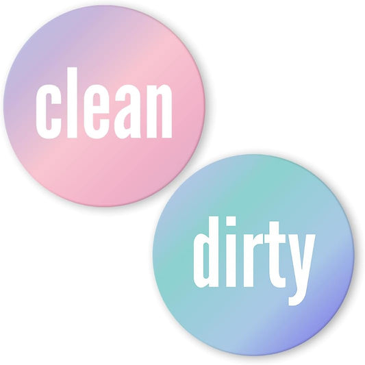 Dirty Clean Dishwasher Magnet - Essential Home Kitchen Gadget with Bold Visibility - Water Resistant & Universal Dishwasher