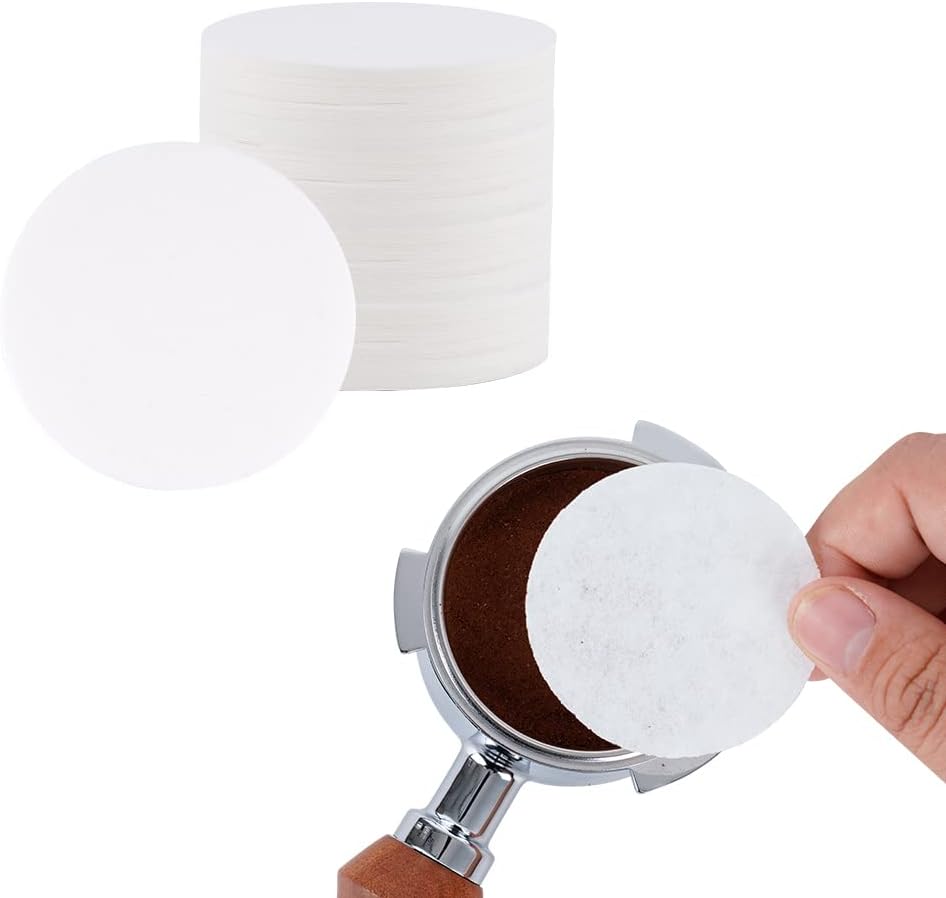 watchget 55mm Espresso Paper Filters for 58mm Portafilter Baskets, 500 Count