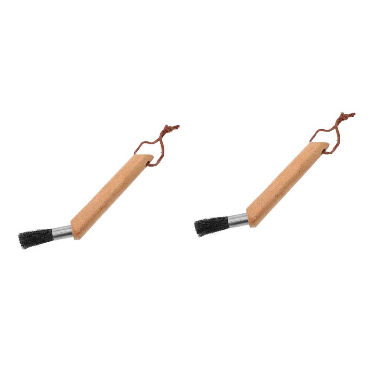 Artibetter 2pcs Espresso Machine Cleaning Brush Natural Bristle Coffee Brush for Efficient Cleaning of Espresso Machines and Grinders Ergonomic