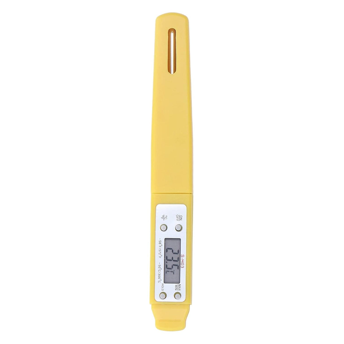 Akozon Digital Food Thermometer Automatic Calibration Pen High Accuracy Electronic Pocket Thermometer Yellow Home and Family Appliance and Decor