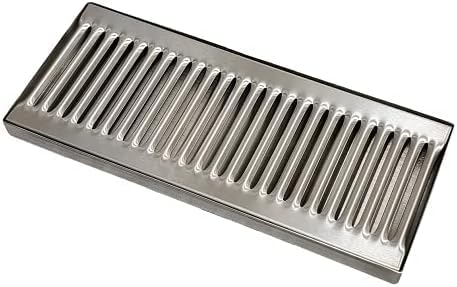 Rattleware Stainless Steel Low Profile Drip Tray - Perfect for Home, Club, Bar, Cafe, Restaurant, Hotel, or Commercial Use -