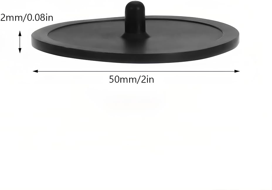 Joyzan Blind Filter Backflush Disk, Rubber Insert Blind Filter Disc 50mm | Cleaning Pad Disk Tray Compact Lightweight for Espresso Makers Coffee Machines Accessories Backwash Plate Cafe Kitchen Black