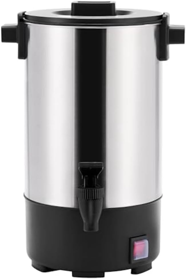 SYBO SR-CP Commercial Grade Stainless Steel Percolate Coffee Maker Hot Water Urn for Catering, 30-Cup, 4.5L, Metallic