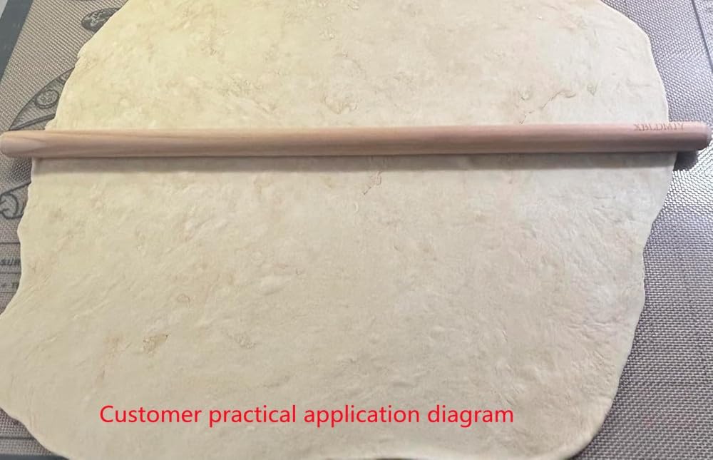 Thin Rolling Pin,3/4 Inch Diameter,Long 23.6 Inch (60 * 2cm) | turkish rolling pin,phyllo rolling pin,oklava,roller for baklava