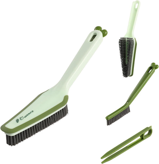 3 in 1 Detachable Household Cleaning Brush, Multifunctional Scrub Brush with Hard Bristle and Handle, Ideal Crevice Grout
