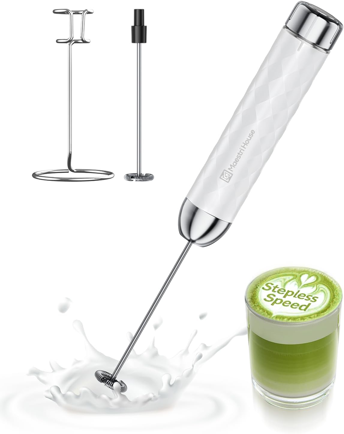 Maestri House LunaFro 2.0 Rechargeable Milk Frother