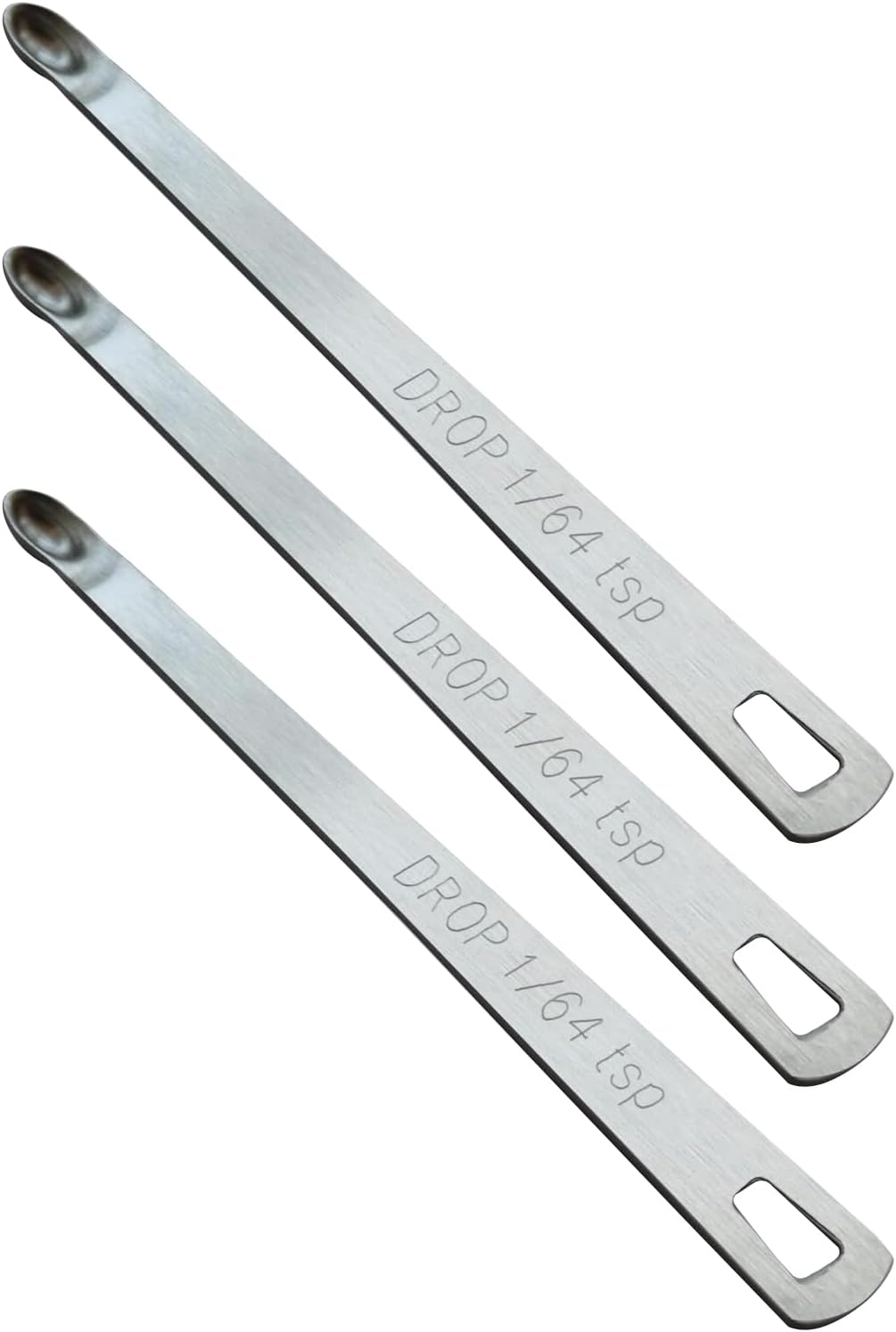 3PCS 1/64 Teaspoon(1/64tsp, 0.08ml, Drop) Single Tiny Measuring Spoon, Small Individual Stainless St