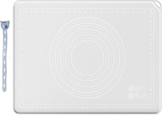 Silicone Pastry Mat 28"*20" Extra Thick Non Stick Baking Mat with Measurement Food Grade Silicone Rolling Dough Mat, Fondant, Pie Crust Mat