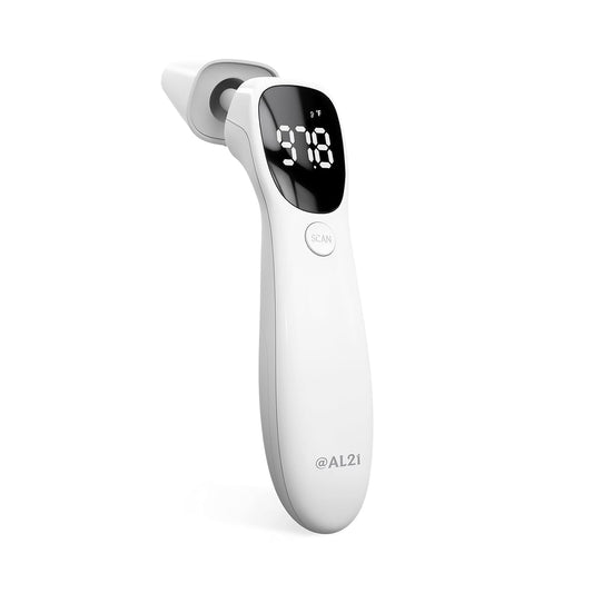 Dual Mode Thermometer for Adults, Kids, and Babies – Infrared Digital Forehead and Ear Thermometer, No Touch with Fever