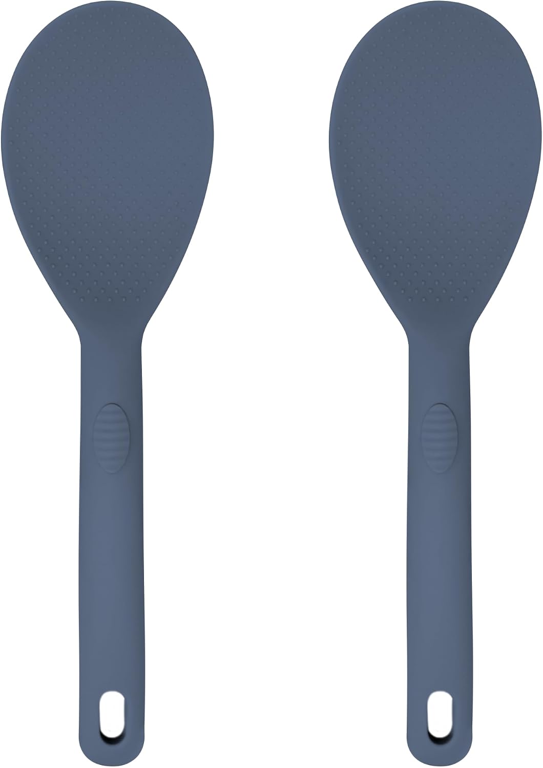 JS Gourmet Heat Resistant Silicone Rice Paddle for Cooking - Blue - 2 Pack