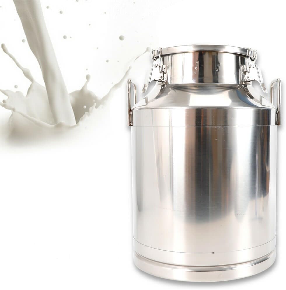 1MM Thickened Stainless Steel Milk Can Large Liquid Container Storage,Stainless Steel Milk Bucket Wi