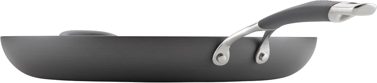 Circulon - 83906 Circulon Radiance Hard Anodized Nonstick Frying Pan / Fry Pan / Hard Anodized Skillet with Helper Handle - 14 Inch, Gray
