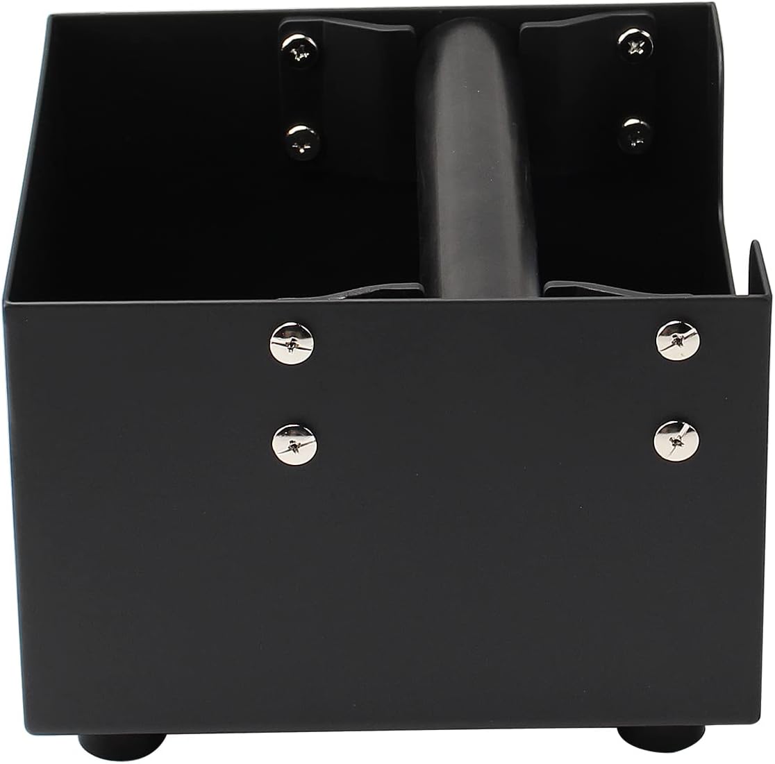 DIBTSA Espresso Knock Box, Stainless Steel Coffee Grind Knock Box Ground Waste Bin Container with Rubber Knocking Bar for Coffee Maker Machine
