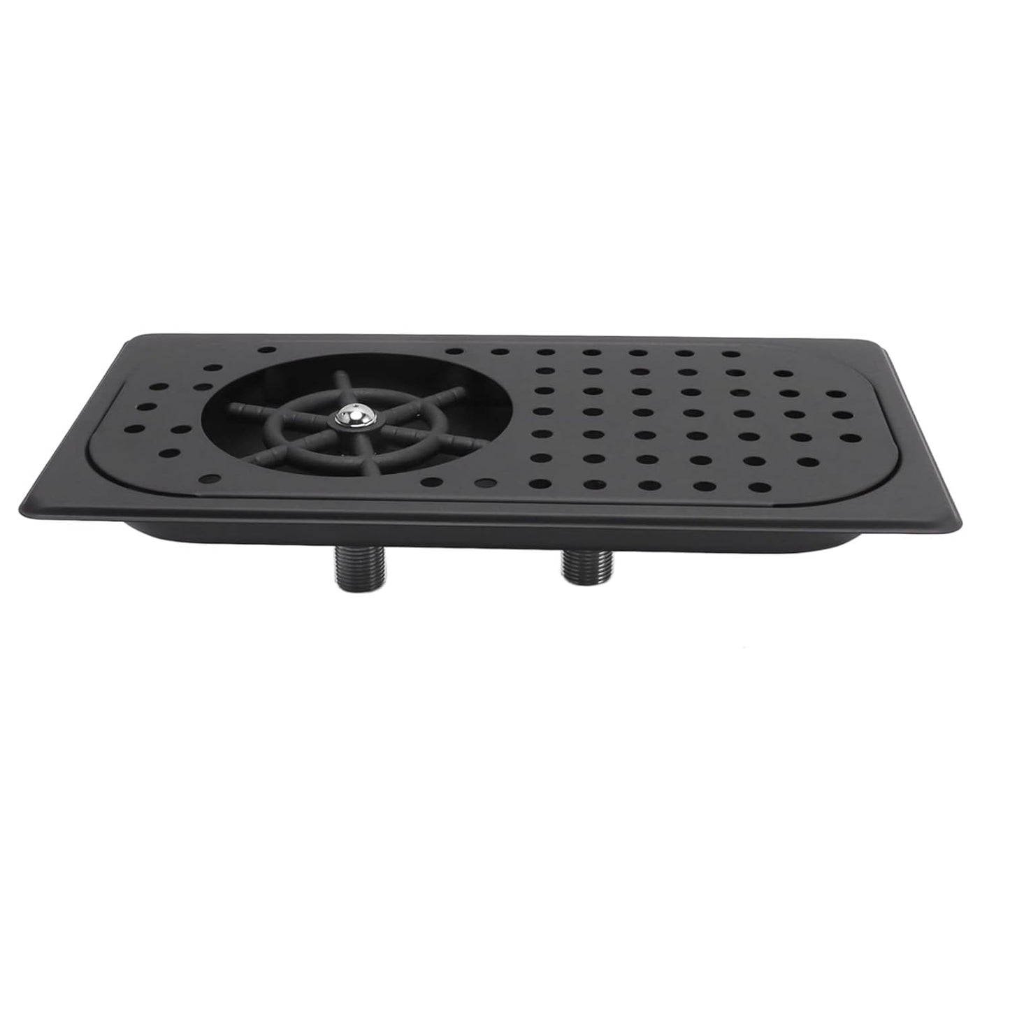 Glass Rinser, Countertop Commercial Pitcher Rinser, High Pressure Cup Washer, Stainless Steel Cup Washer with Drain Drip Tray Hose for Home Kitchen