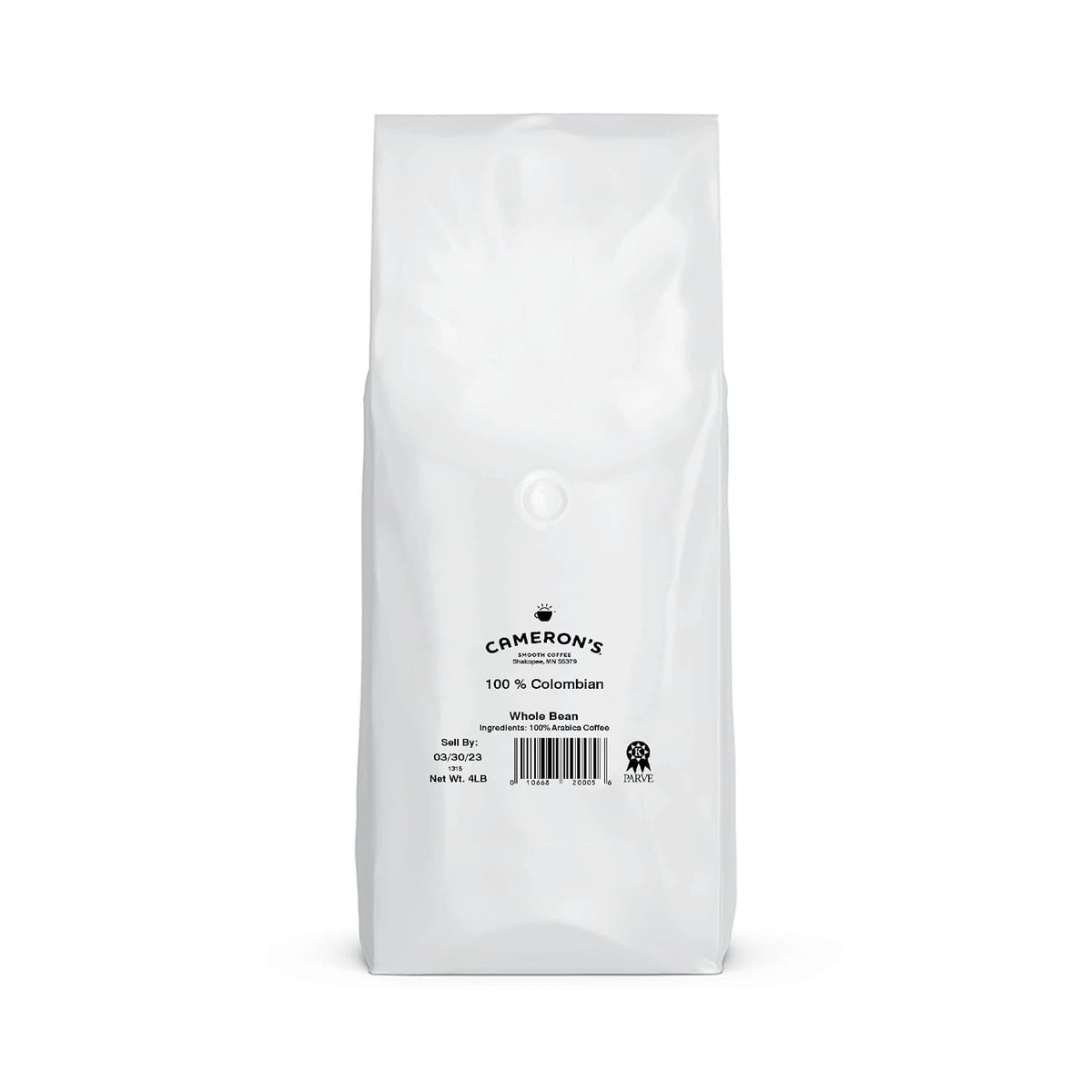 Cameron's Coffee Roasted Whole Bean Coffee, 100% Colombian, 4 Pound