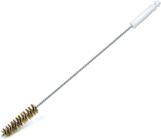 FryOilSaver Co. 27" Straight Deep Fryer Drain Cleaning Brush & Cooling System Cleaner Brush, Up to 750F High Heat Resistant
