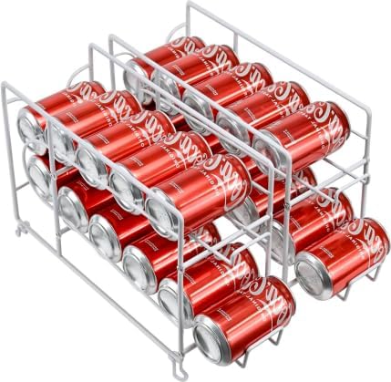 SUFAUY 3 Tier Can Organizer for Pantry, Holds 36 Cans for Cabinet Storage or Kitchen Shelves, 12" d X 16.5" w X 14" h, Black