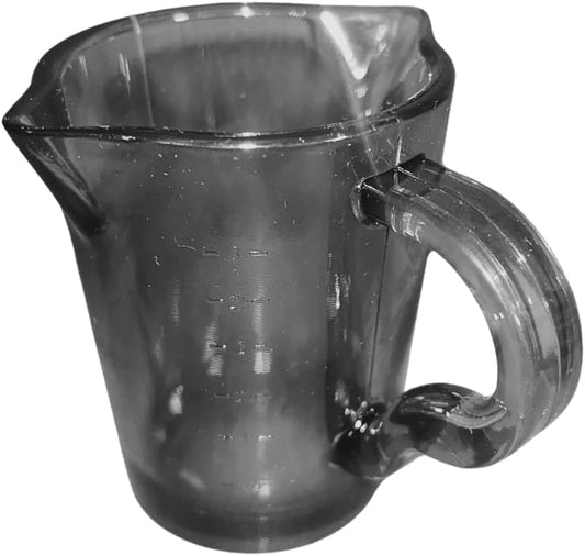 Rattleware Smoked 3 Oz Plastic Barista Pitcher - Heavyweight Plastic Design with 2 Spouts - Ideal for Espresso Shots,