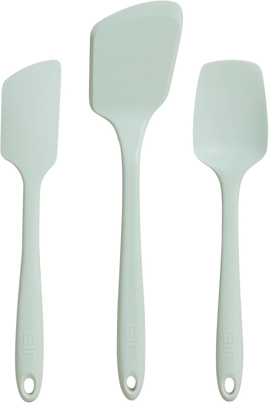 GIR: Get It Right 3 Piece Silicone Utensil Set - Spatula, Flip & Spoonula - Non-Stick - Heat Resistant - Dishwasher Safe -