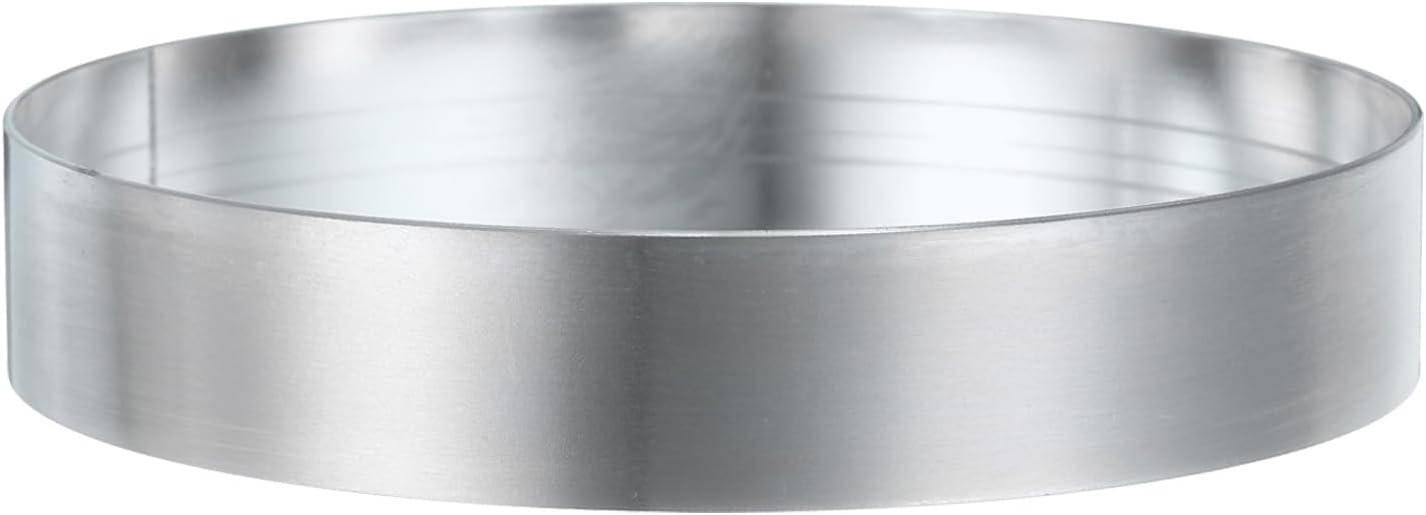 HARFINGTON Round Cake Ring 3.94 x 1 Inch Seamless Stainless Steel Pastry Mousse Dessert Ring Mirror Coating for Baking Cooking English Muffins Crumpet Making Tool