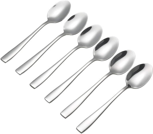 Asking 12-Piece Demitasse Espresso Spoons, Mini Coffee Spoon, 5.04" | Mirror Polished Spoon Silverware, Stainless Steel Small Spoons for for Home, Kitchen, Restaurant