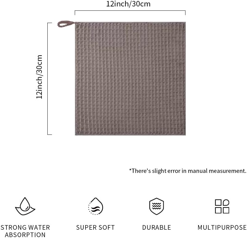 watchget 6 Pack Microfiber Espresso Barista Cleaning Towels, Light Brown