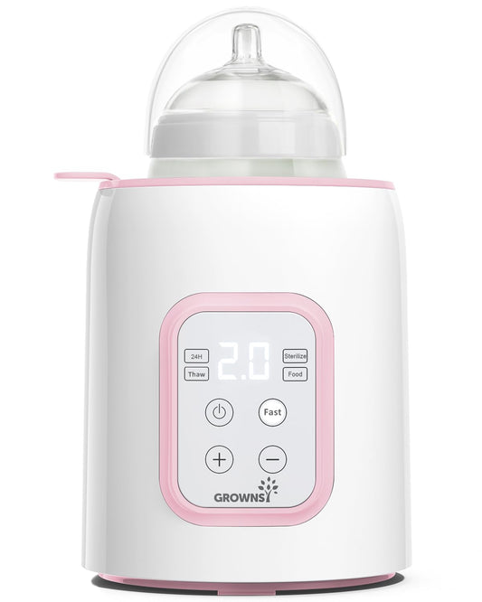 GROWNSY Bottle Warmer, Fast Baby Bottle Warmer for All Bottles, Milk Warmer for Breastmilk or Formula, Smart Temperature
