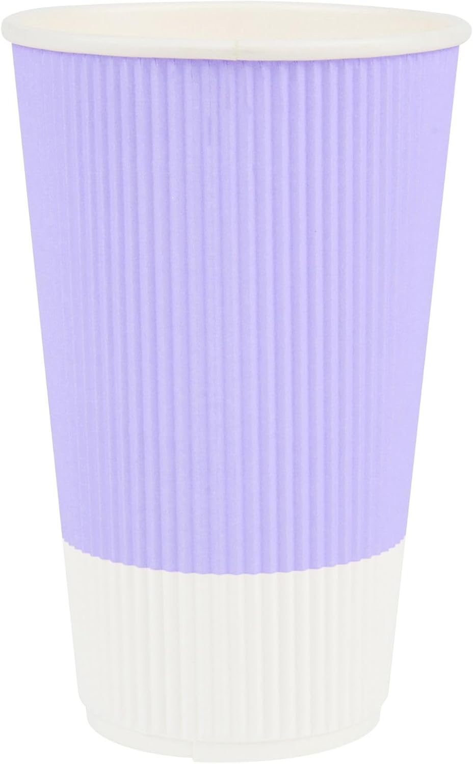 Restaurantware 16 oz Purple Paper Light Coffee Cup, 25 Pack