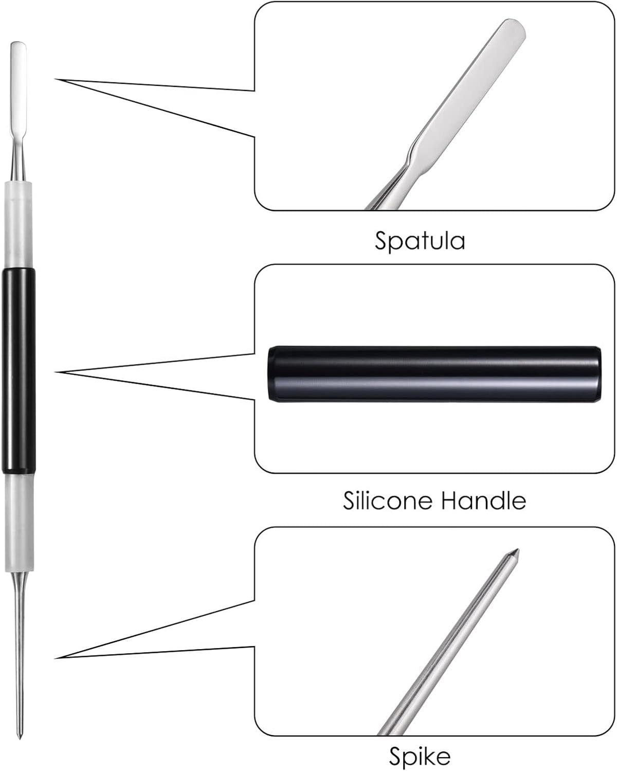 Latte Art Tools Set (3PCS), Coffee Art Pen Stainless Steel for Cappuccino &amp; Espresso, Barista Latte Decorating Kit for Beginners, Home Cafe Coffee Accessories