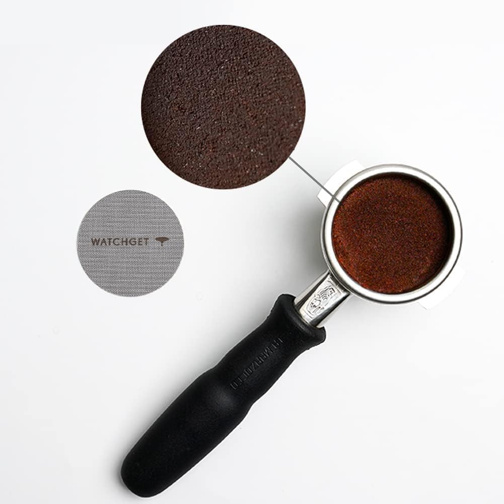 watchget 51mm Espresso Puck Screen Reusable Coffee Filter Mesh Plate