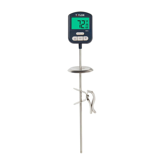 Taylor Digital Premium High Heat Resistant Candy Thermometer, Meat, Deep Fry, Brewing, and Craft Thermometer, with