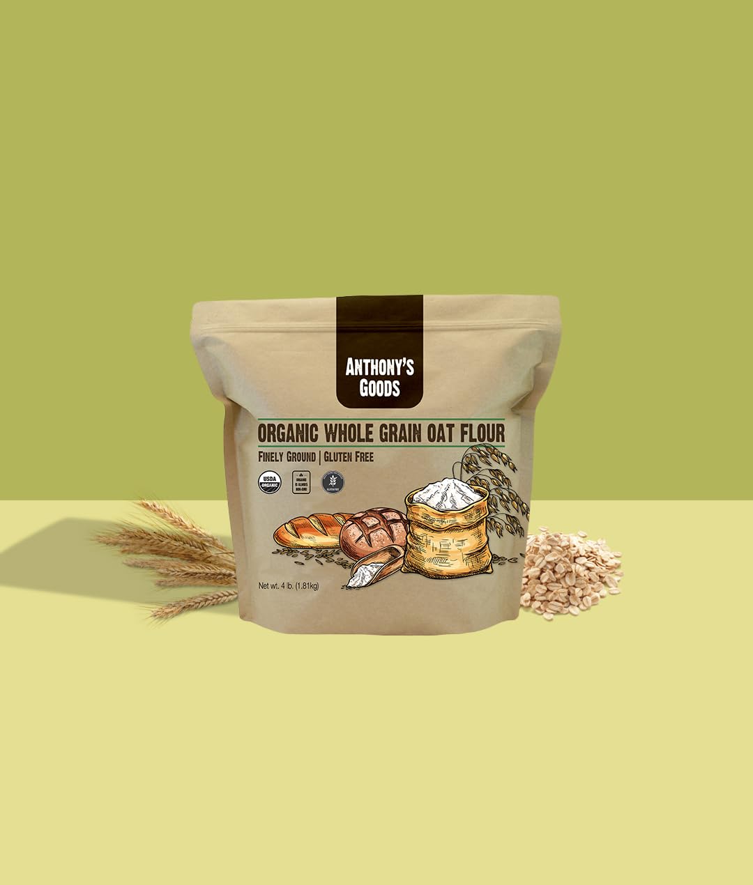 Anthony's Organic Whole Grain Oat Flour
