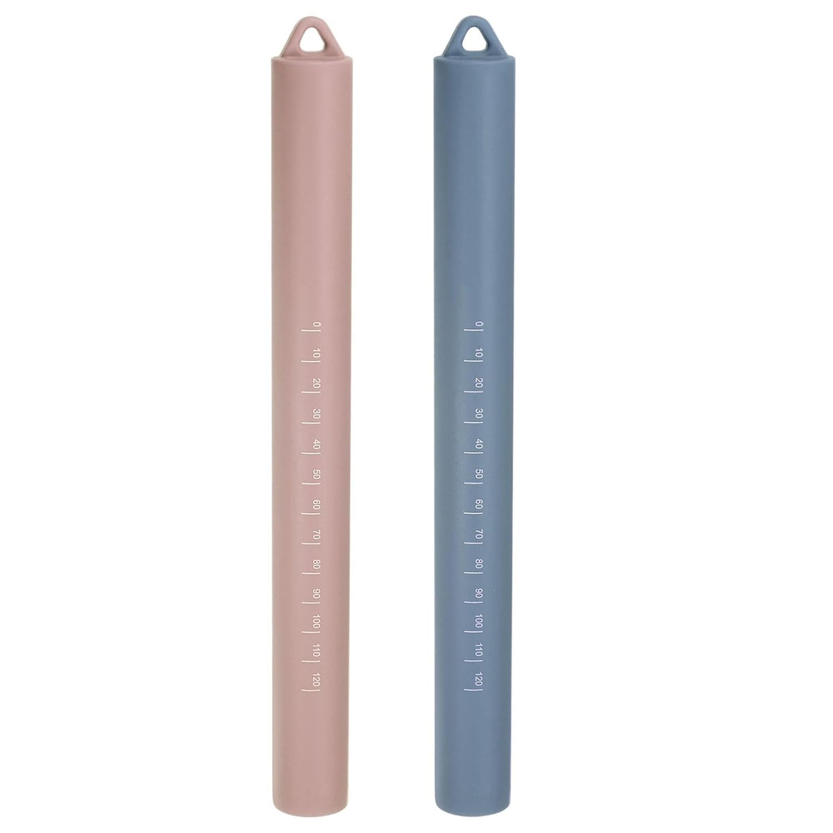 Harfington 2pcs Silicone Rolling Pin 10" Stainless Silicone Surface Non-Stick Stainless Steel Inner Core Dough Roller Kitchen Roller for Baking